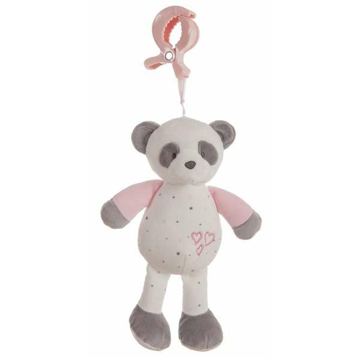 Hochet Activity Ours Panda Rose 25cm - Bébé, Jouets pour la petite enfance premium pour bébé