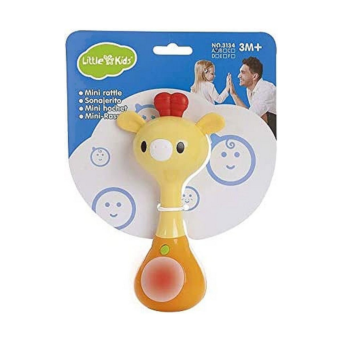Hochet musical Lumières + 3 Mois 16 cm - Bébé, Jouets pour la petite enfance premium pour bébé