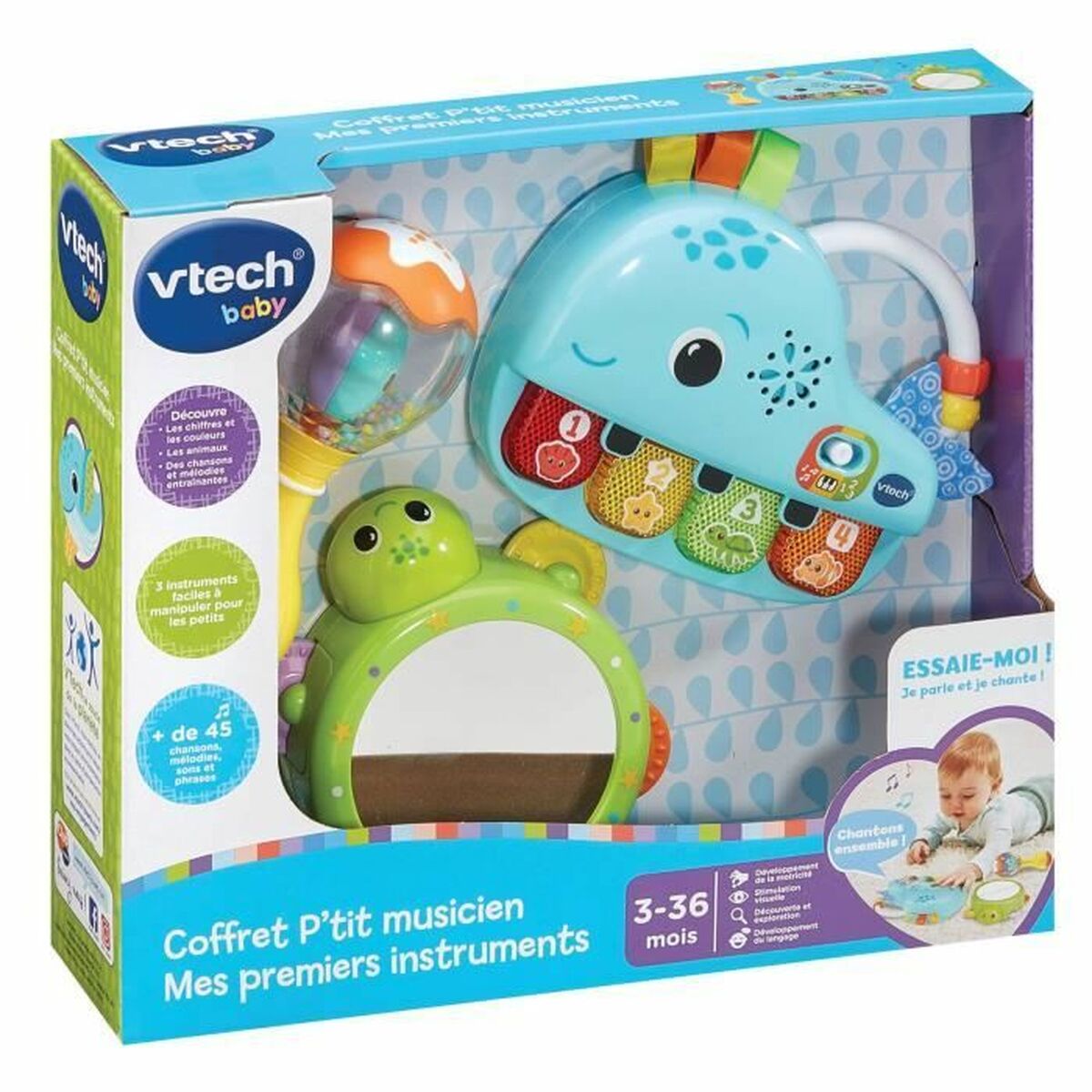 Hochet Vtech Baby Musical - Bébé, Jouets pour la petite enfance premium pour bébé