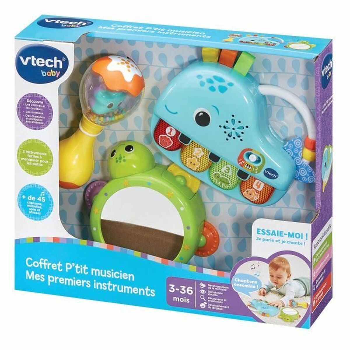 Hochet Vtech Baby Musical - Bébé, Jouets pour la petite enfance premium pour bébé