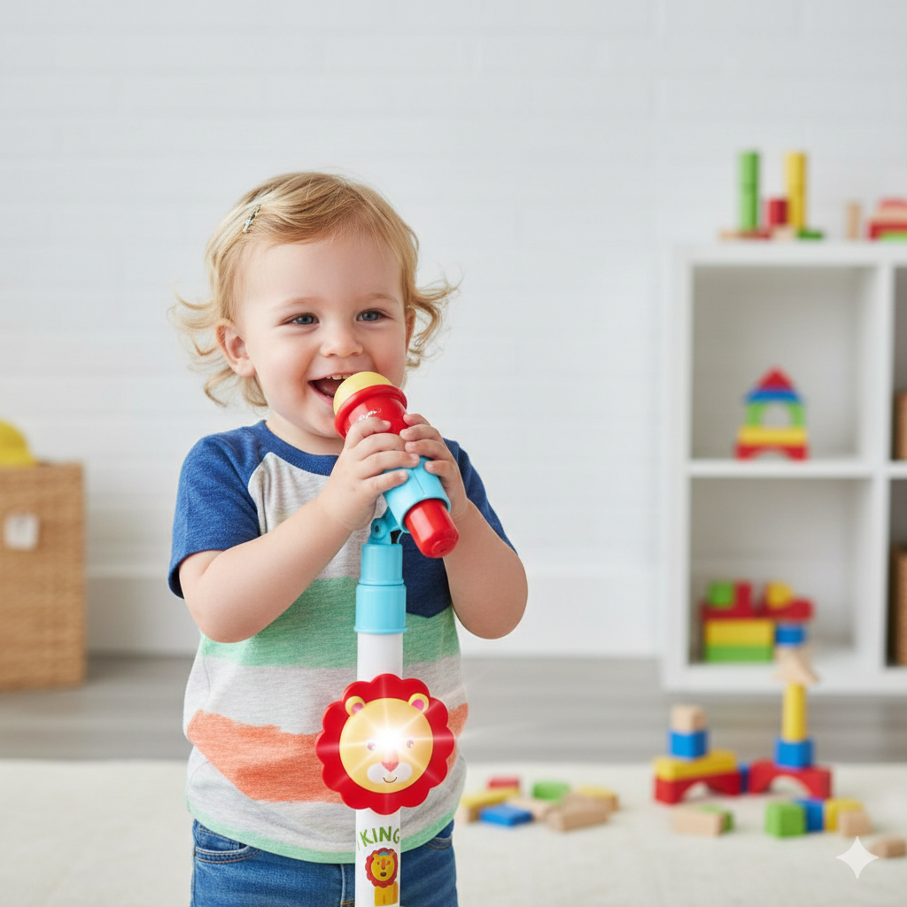Microphone Fisher-Price 2722 avec son Lumières - Bébé, Jouets pour la petite enfance premium pour bébé