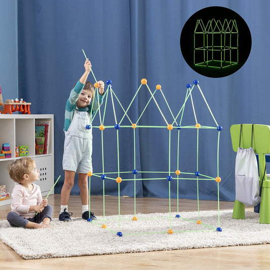 Kit Construction Fort Enfant Fluorescent 85 Pcs - Archikitt InnovaGoods - Jouets et jeux premium pour bébé