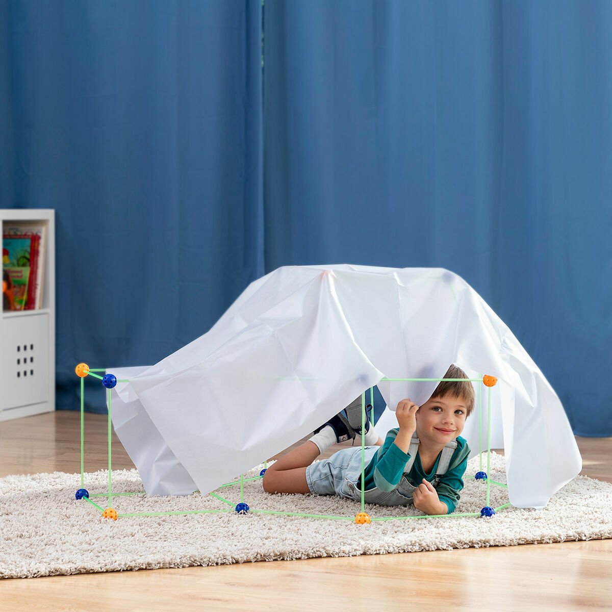 Kit de Construction de Fort pour Enfants Builkitt InnovaGoods 155 Pièces - Jouets et jeux premium pour bébé