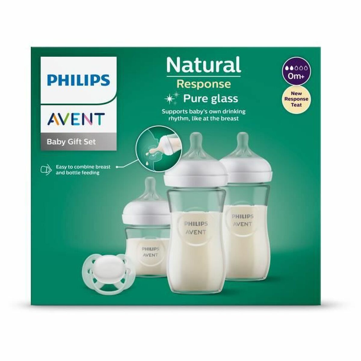 Lot de biberons Philips Natural 3.0 SCD878/11 - Babycute