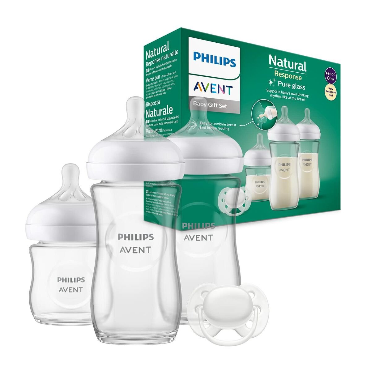 Lot de biberons Philips Natural 3.0 SCD878/11 - Babycute