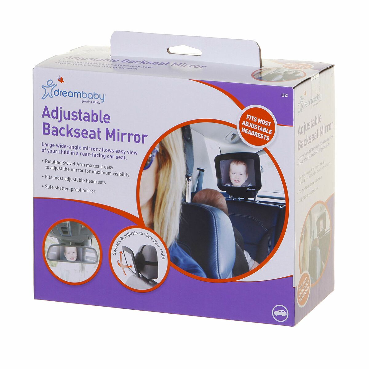 Miroir Siège - Arrière pour Bébé Dreambaby - Babycute