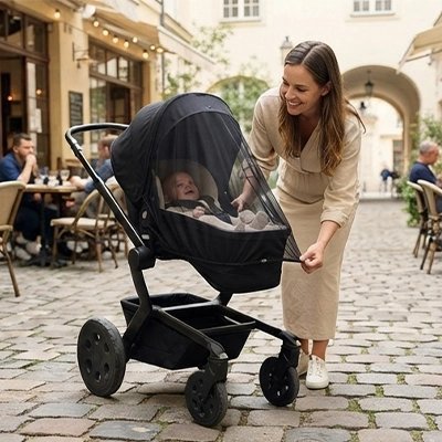 Moustiquaire poussette | Universelle - Babycute