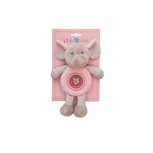 Peluche Hochet boli Rose 25cm - Babycute