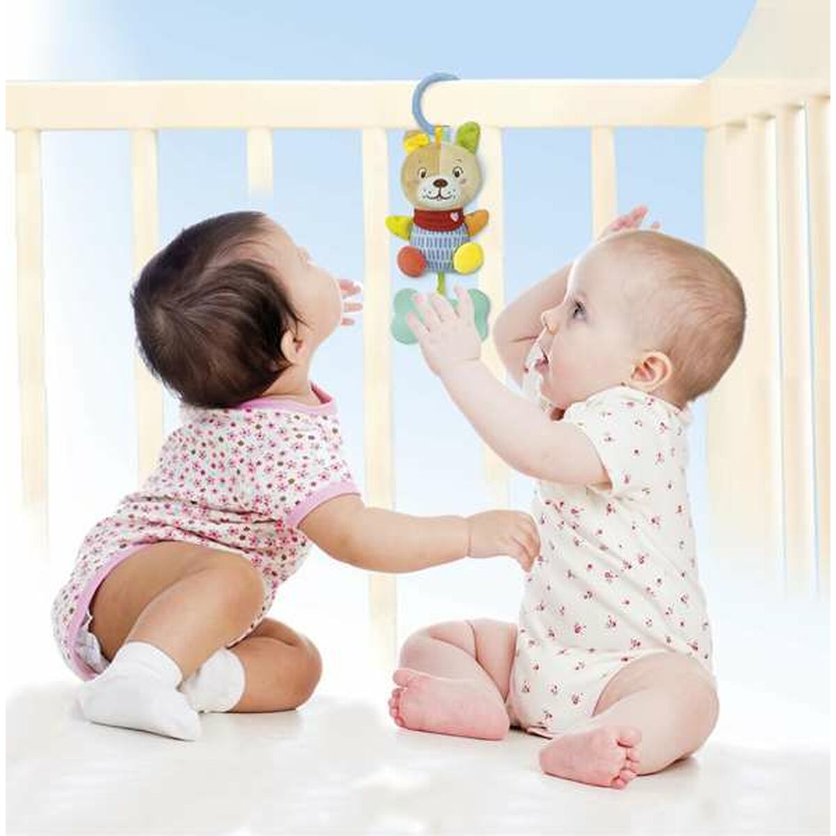 Peluche Hochet Clementoni Lovely Dog 18 x 25 x 6 cm - Bébé, Jouets pour la petite enfance premium pour bébé