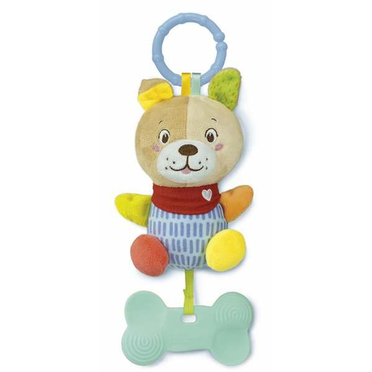 Peluche Hochet Clementoni Lovely Dog 18 x 25 x 6 cm - Bébé, Jouets pour la petite enfance premium pour bébé