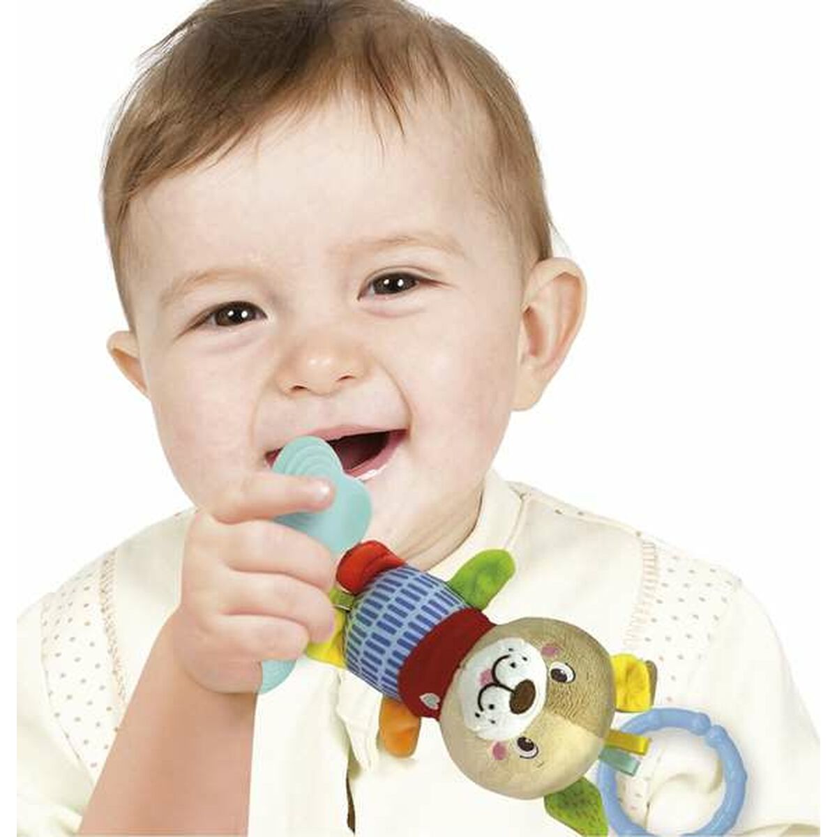 Peluche Hochet Clementoni Lovely Dog 18 x 25 x 6 cm - Bébé, Jouets pour la petite enfance premium pour bébé