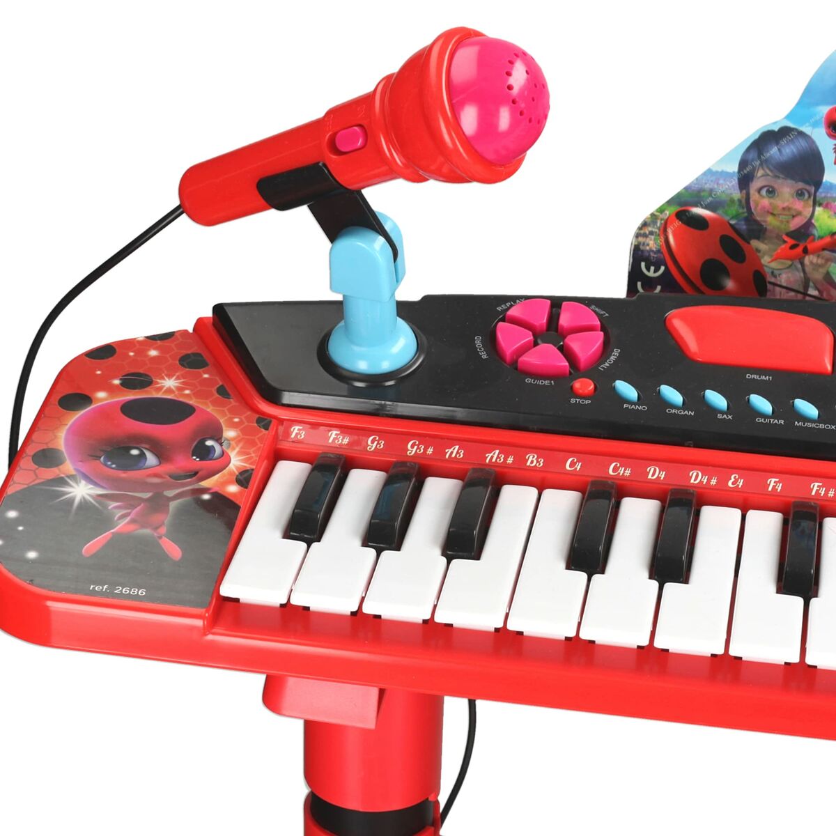Piano Électronique Lady Bug Rouge - Jouets et jeux, Instruments de musique pour enfants premium pour bébé