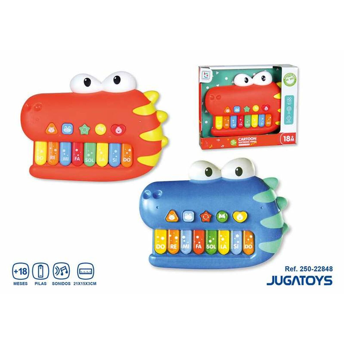 Piano jouet 21 x 15 x 3 cm - Jouets et jeux, Instruments de musique pour enfants premium pour bébé