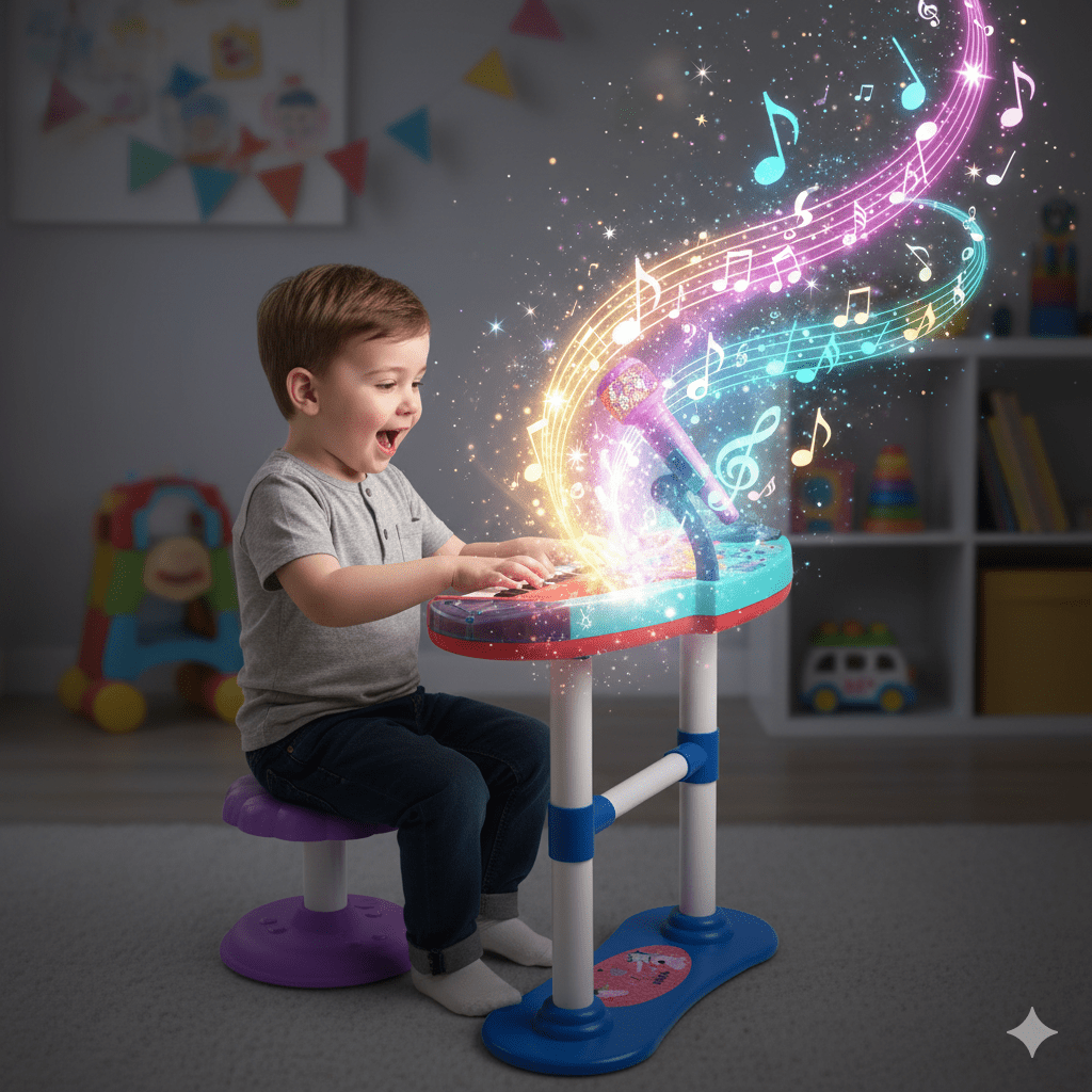 Piano jouet Peppa Pig Microphone Banquette - Babycute