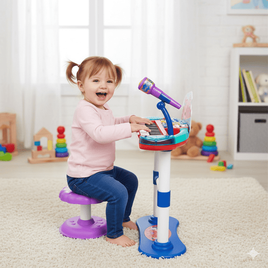 Piano jouet Peppa Pig Microphone Banquette - Babycute