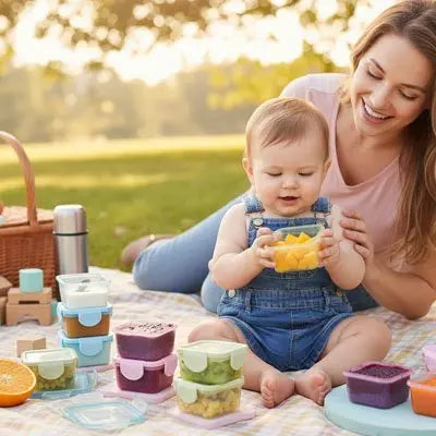 Pot conservation bébé | Hermétique réutilisable - Bébé, Allaitement et alimentation premium pour bébé