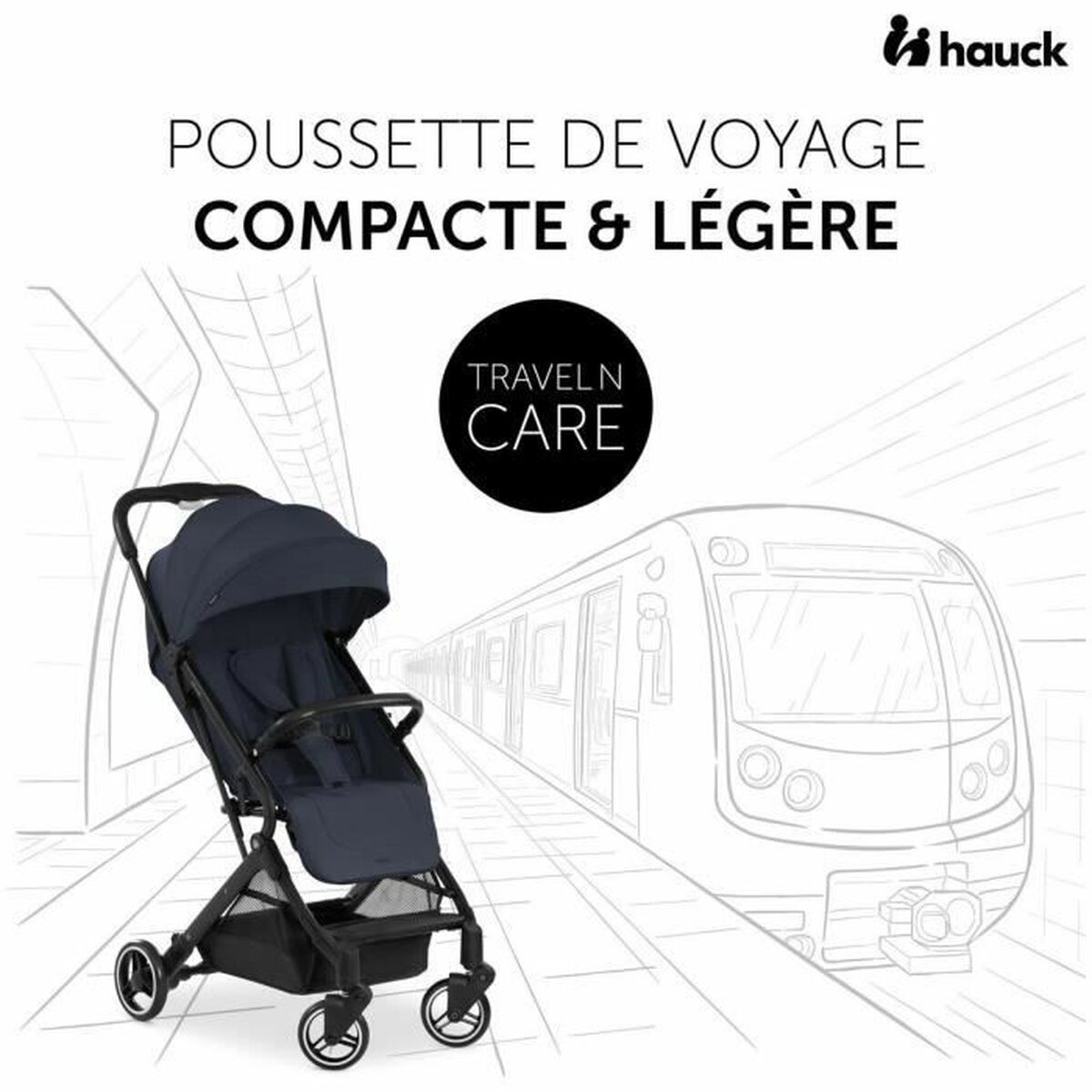 Poussette pour bébé Hauck Beige - Babycute