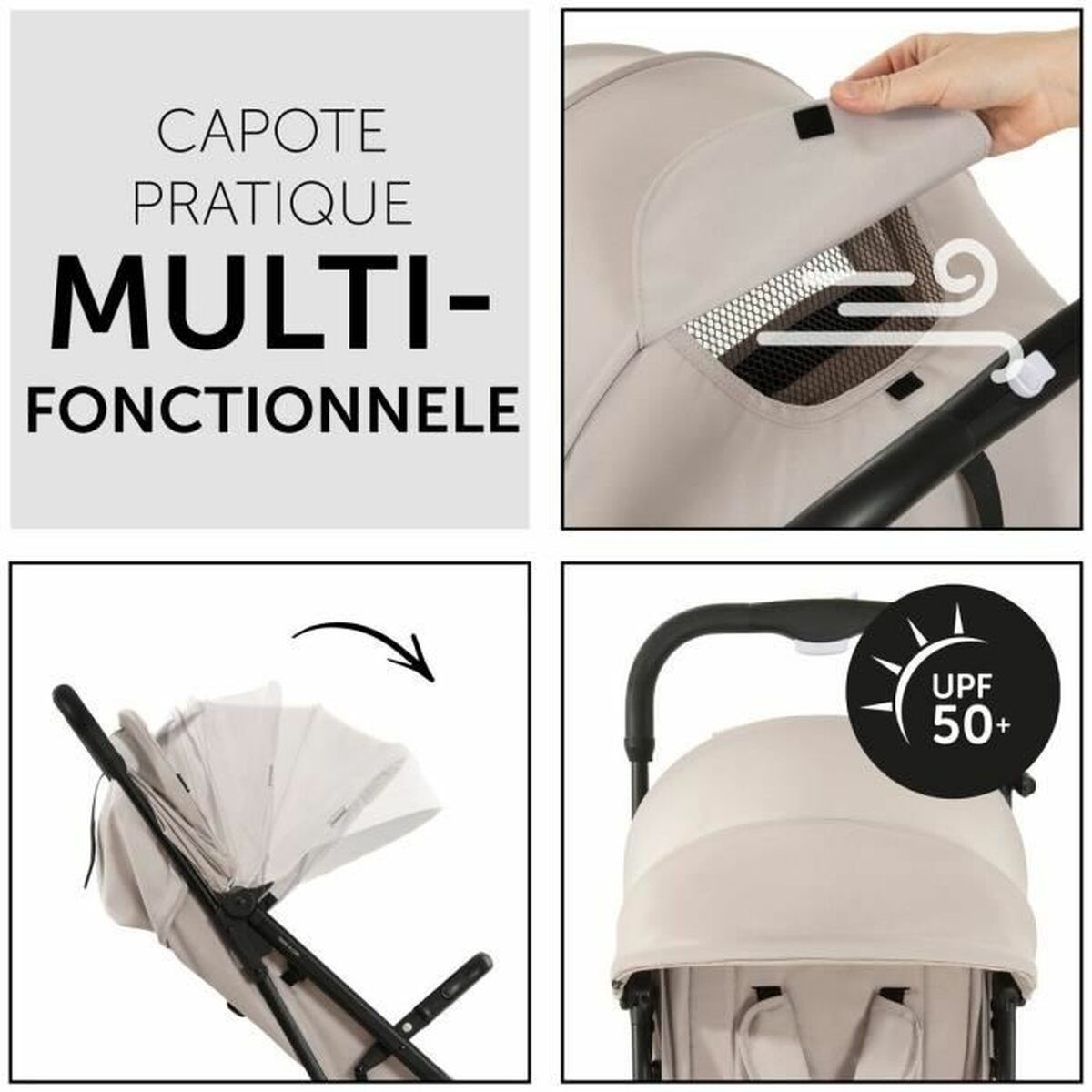 Poussette pour bébé Hauck Beige - Babycute