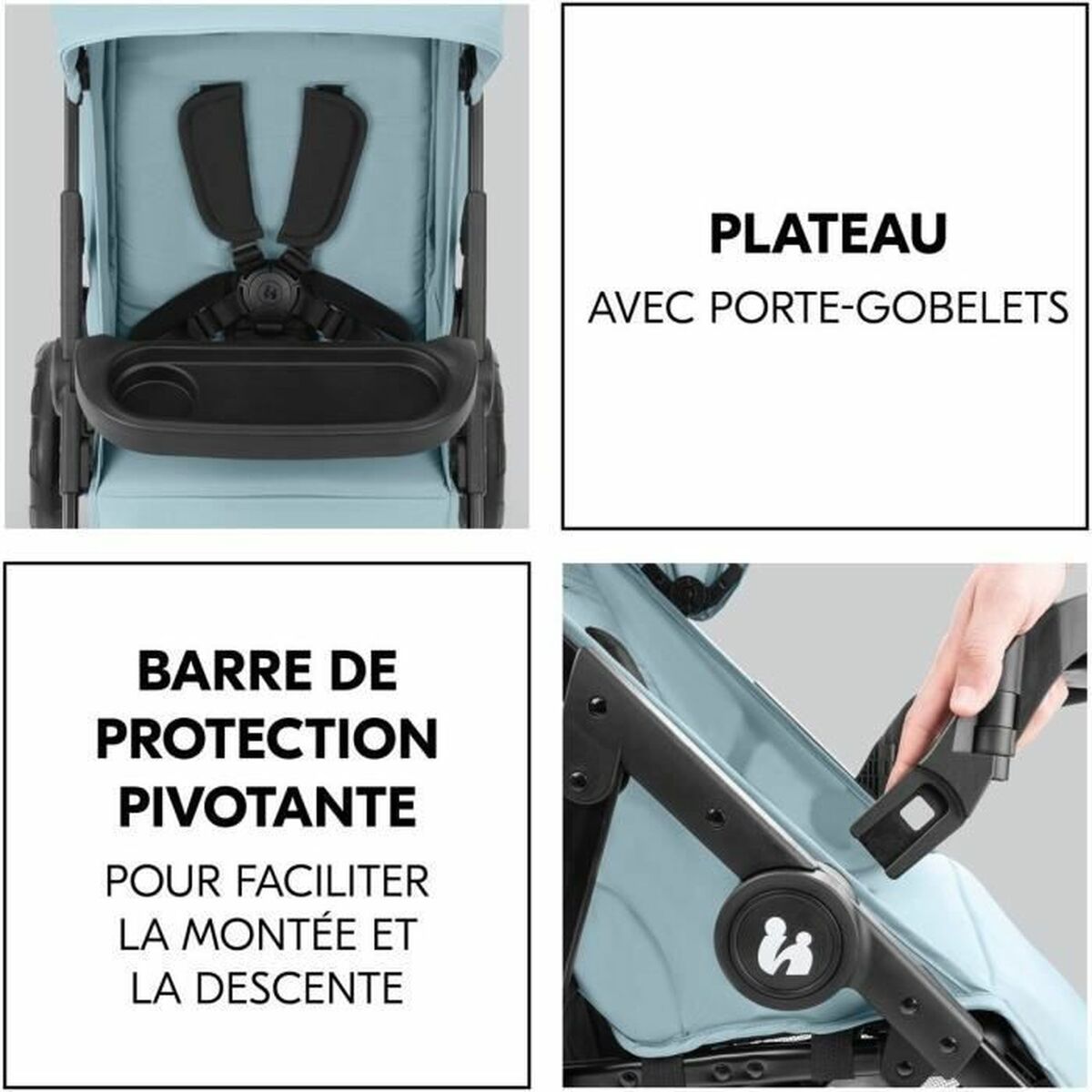 Poussette pour bébé Hauck Bleu - Babycute