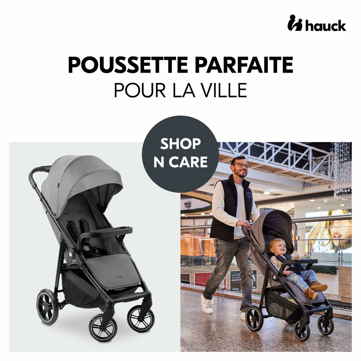 Poussette pour bébé Hauck Gris - Babycute