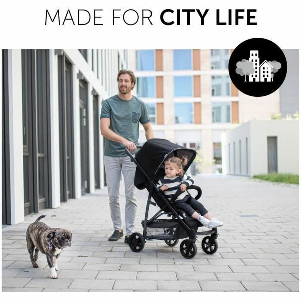 Poussette pour bébé Hauck Noir - Babycute