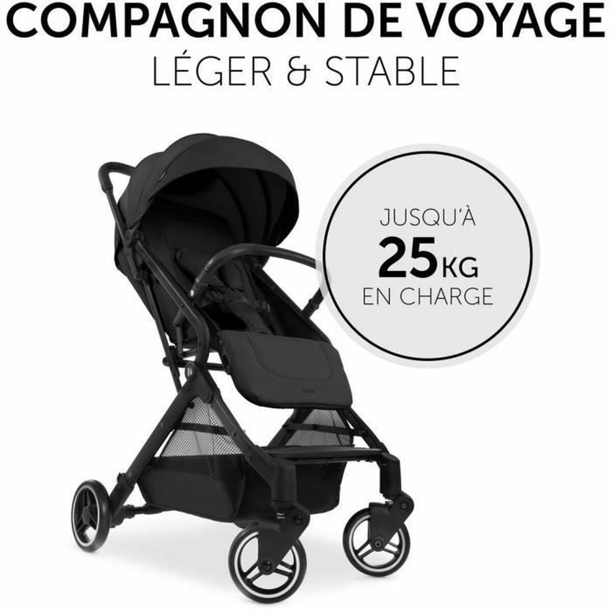 Poussette pour bébé Hauck Noir - Babycute