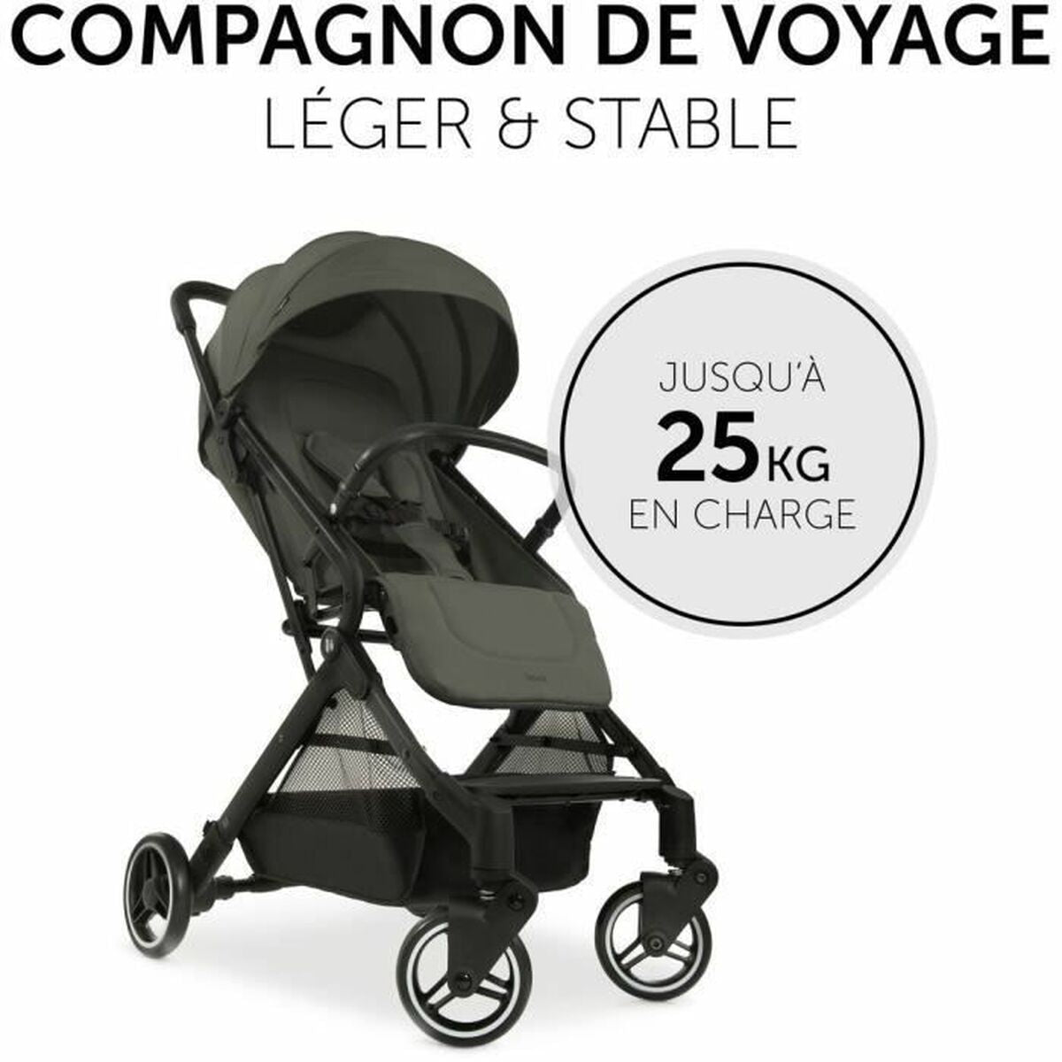 Poussette pour bébé Hauck Vert Olive - Babycute