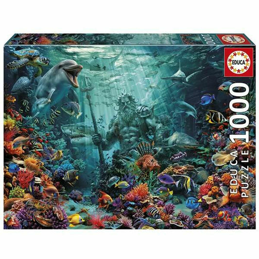 Puzzle Educa Poseidon in a Coral Reef 1000 Pièces - Babycute