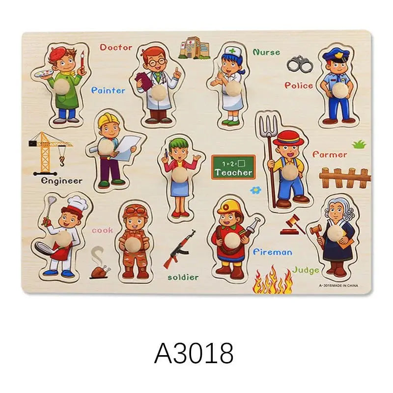 Puzzle en bois Bebe - Babycute