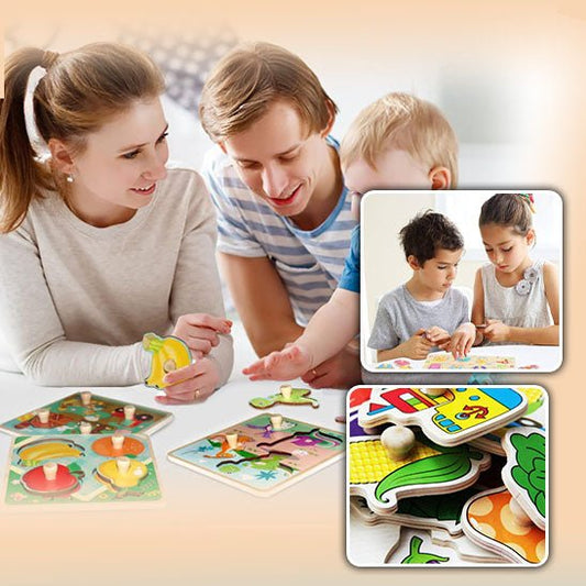 Puzzle en bois Bebe - Babycute