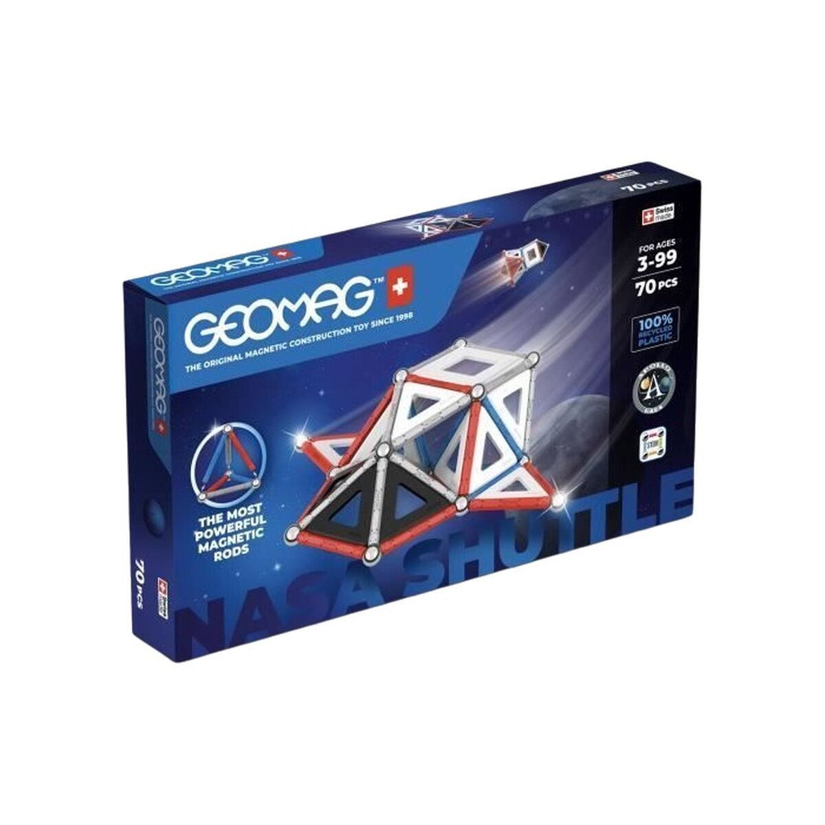 Set de construction Geomag Nasa Shuttle 70 piezas - Babycute