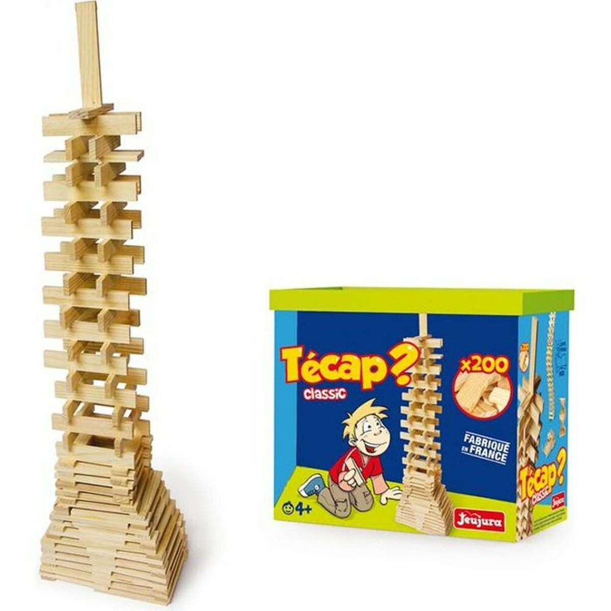 Set de construction Jeujura Tecap? Classic 200 Pièces - Jouets et jeux premium pour bébé