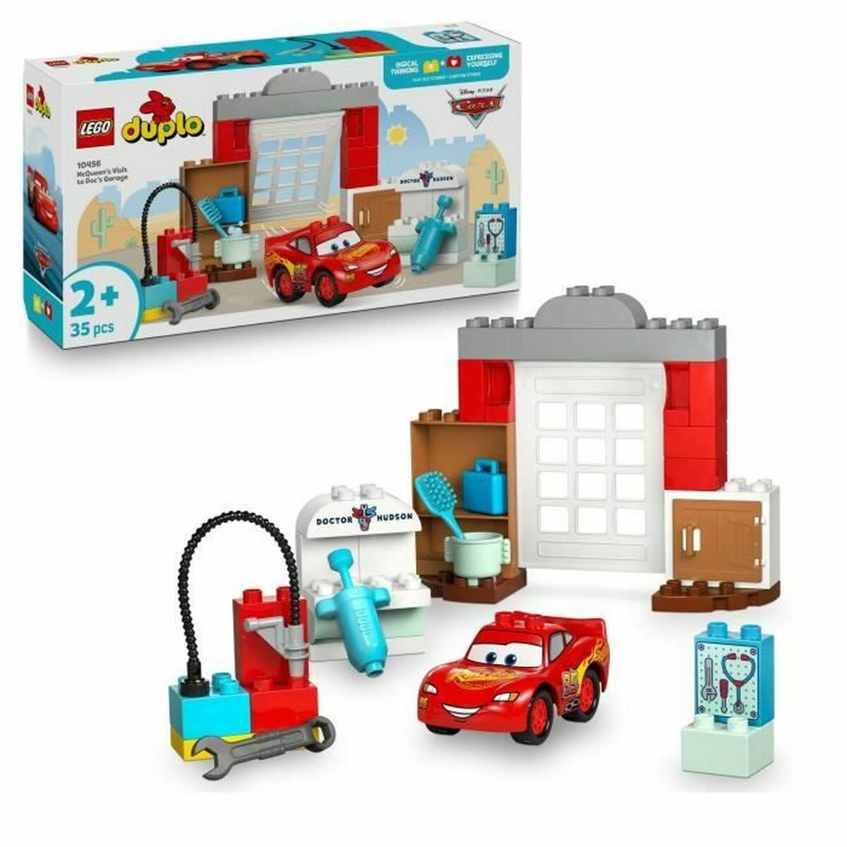 Set de construction Lego 10456 Lightning McQueen visits Doc 35 Pièces - Babycute