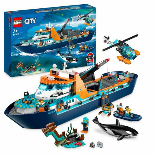 Set de construction Lego 60368 The Arctic Exploration Ship Multicouleur 815 Pièces - Babycute