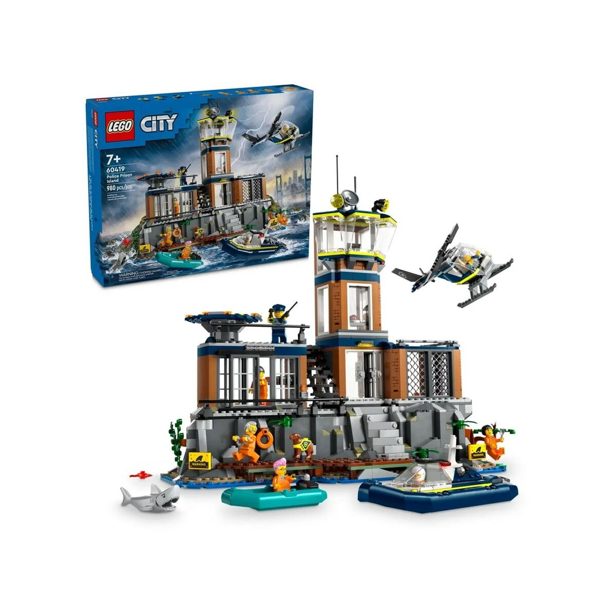 Set de construction Lego 60419 Police Station Island Multicouleur 980 Pièces - Jouets et jeux premium pour bébé