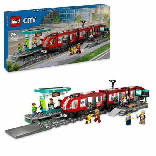 Set de construction Lego 60423 Downtown Tram and Station Multicouleur - Babycute