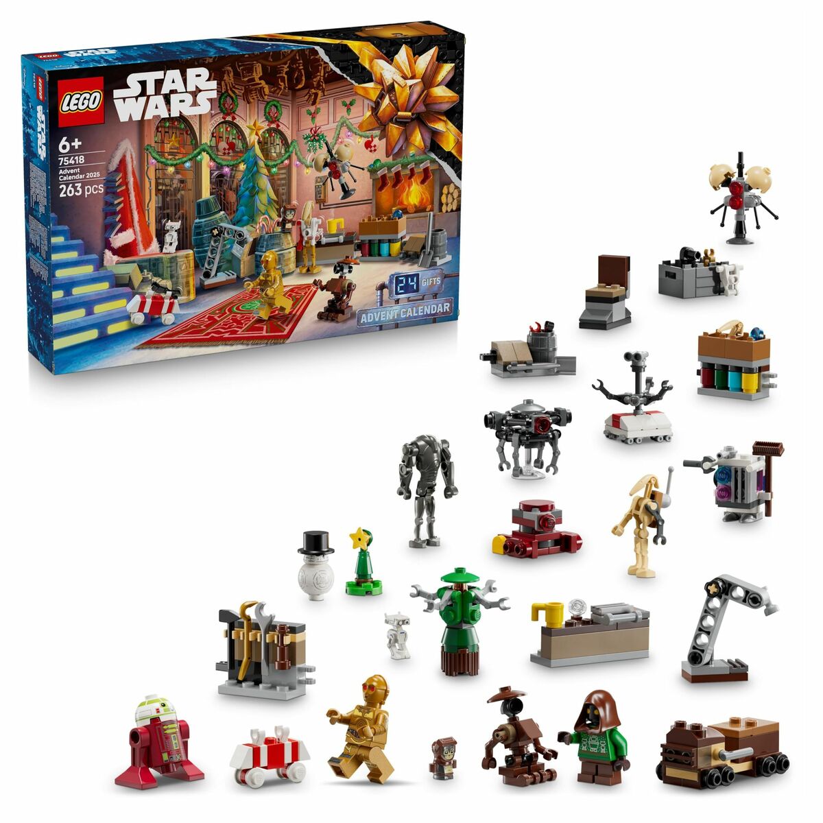 Set de construction Lego 75418 Advent Calendar 2025 Star Wars 263 Pièces - Babycute