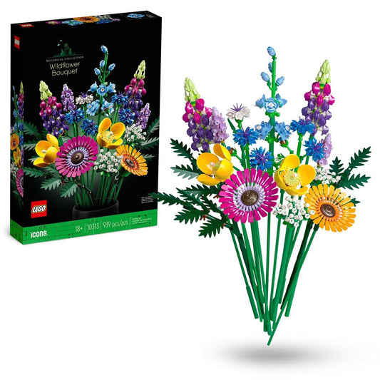 Set de construction Lego Icons 10313 Bouquet of wild flowers 939 Pièces - Babycute