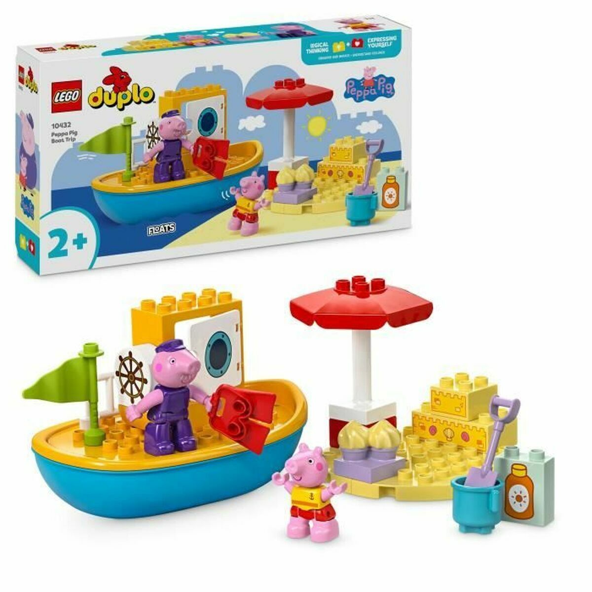 Set de construction Lego Peppa Pig's Boat Trip Multicouleur - Babycute