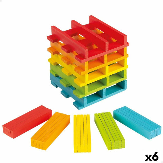 Set de construction Woomax 100 Pièces 10 x 0,5 x 1,8 cm (6 Unités) - Bébé, Jouets pour la petite enfance premium pour bébé