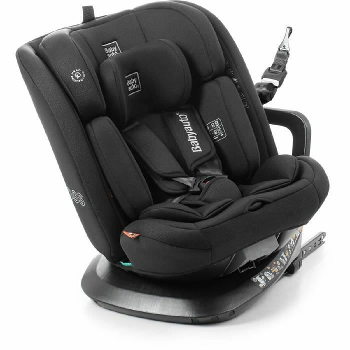 Siège de Voiture Babyauto ACROSS Noir 0 (de 0 a 10 kilos) I (9 - 18 kg) II (15 - 25 kg) III (22 - 36 kg) Enfant ECE R129/04 - Babycute