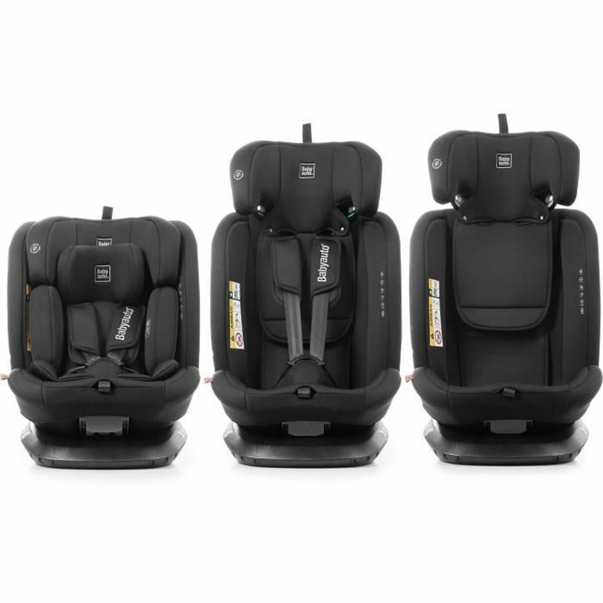Siège de Voiture Babyauto ACROSS Noir 0 (de 0 a 10 kilos) I (9 - 18 kg) II (15 - 25 kg) III (22 - 36 kg) Enfant ECE R129/04 - Babycute