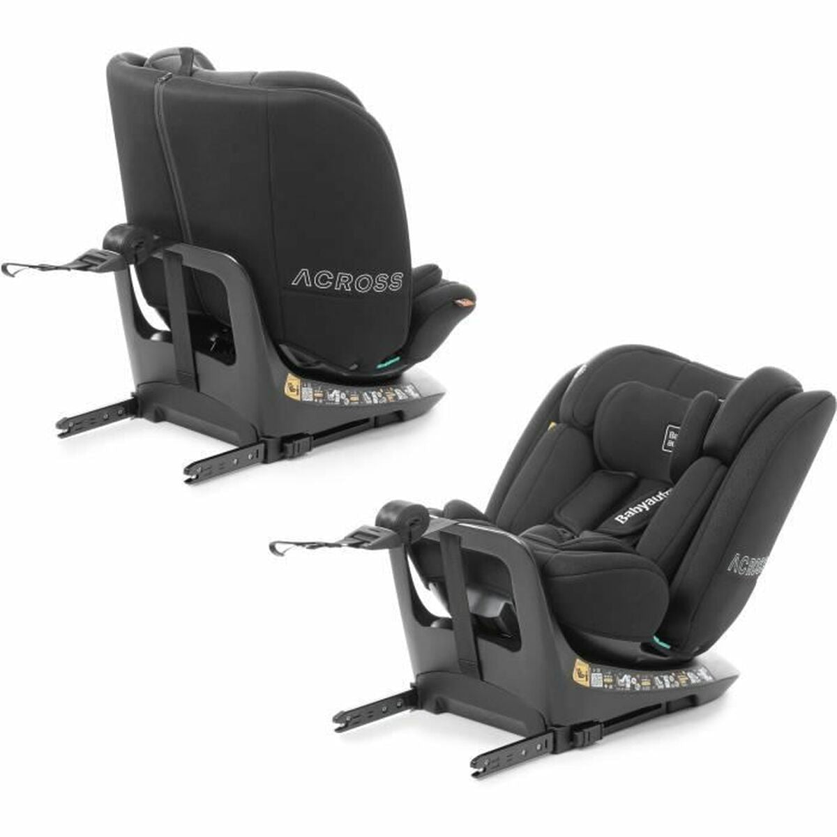 Siège de Voiture Babyauto ACROSS Noir 0 (de 0 a 10 kilos) I (9 - 18 kg) II (15 - 25 kg) III (22 - 36 kg) Enfant ECE R129/04 - Babycute
