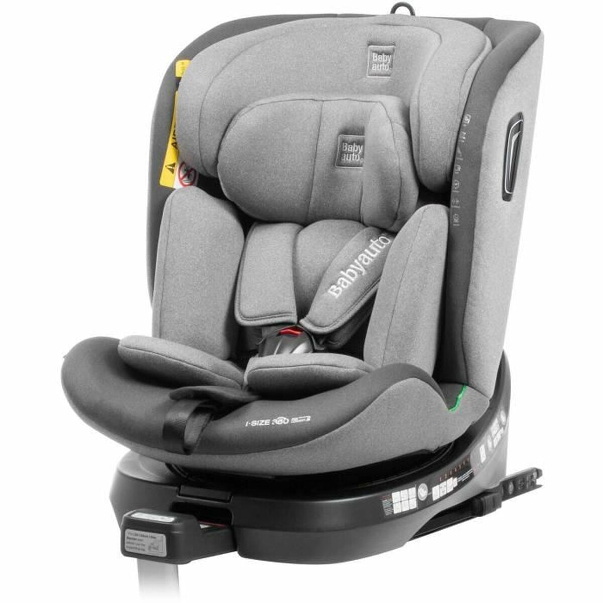 Siège de Voiture Babyauto Anthracite 0 (de 0 a 10 kilos) I (9 - 18 kg) II (15 - 25 kg) III (22 - 36 kg) Enfant ECE R129 - Babycute