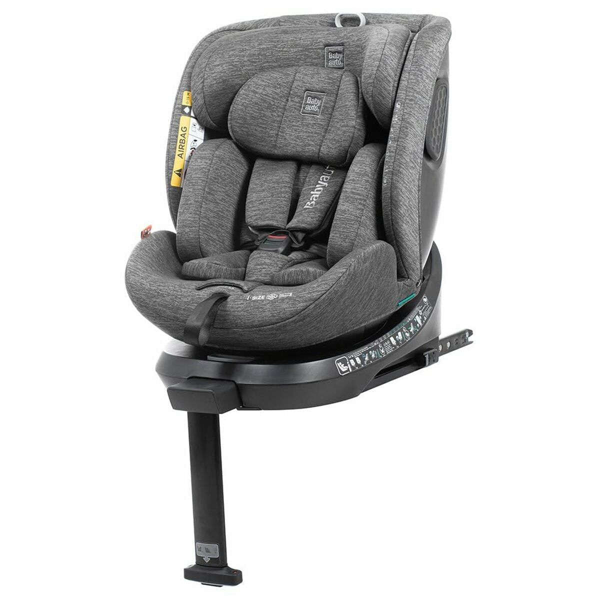 Siège de Voiture Babyauto CORE Gris 0 (de 0 a 10 kilos) I (9 - 18 kg) II (15 - 25 kg) III (22 - 36 kg) Enfant ECE R129/04 - Babycute