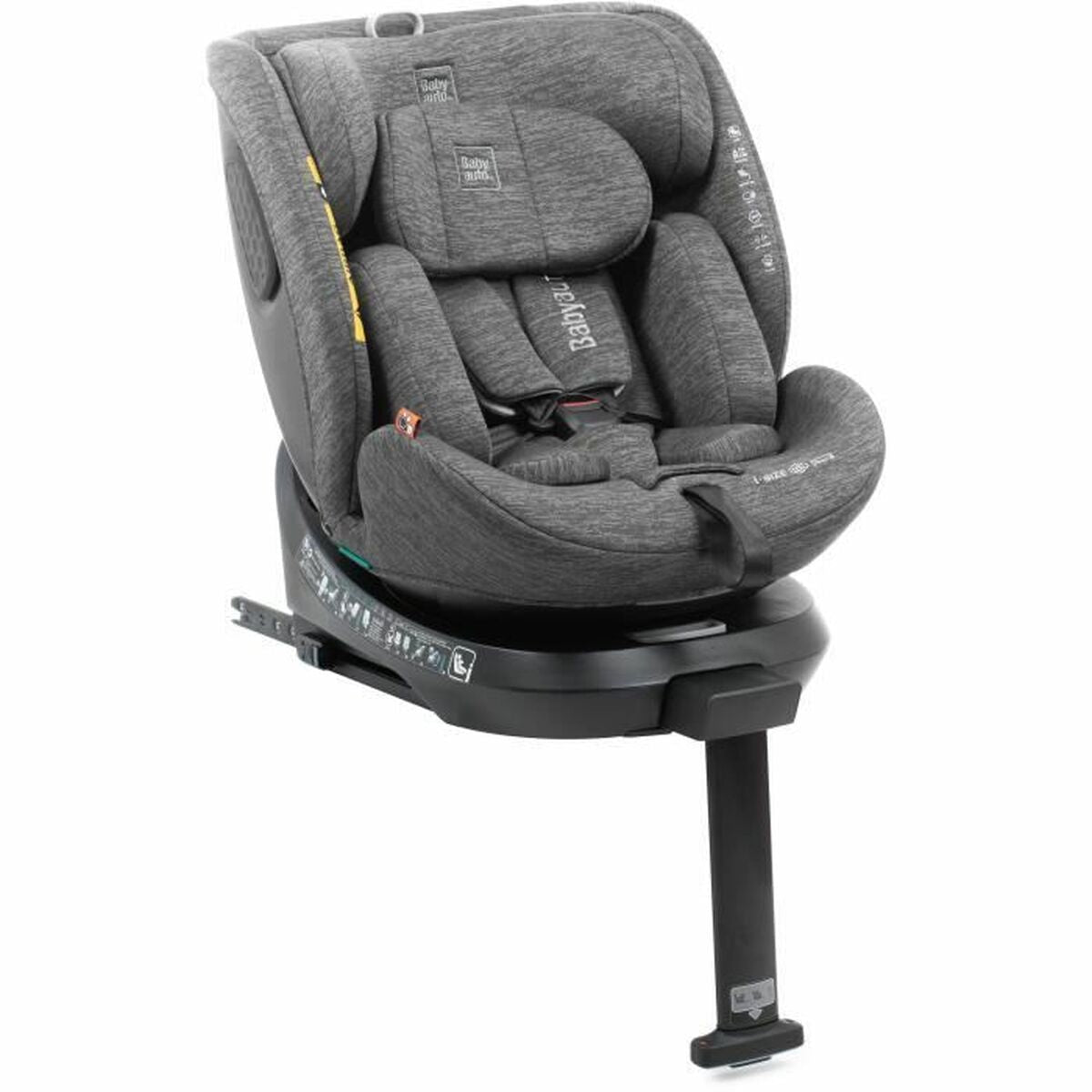 Siège de Voiture Babyauto CORE Gris 0 (de 0 a 10 kilos) I (9 - 18 kg) II (15 - 25 kg) III (22 - 36 kg) Enfant ECE R129/04 - Babycute