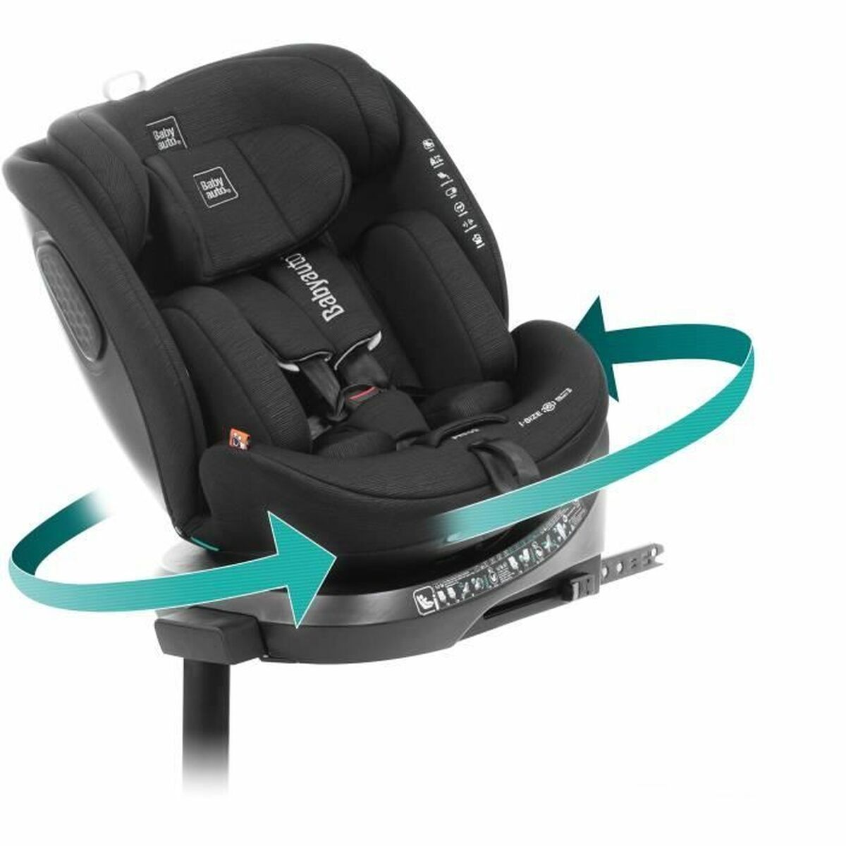 Siège de Voiture Babyauto CORE Noir 0 (de 0 a 10 kilos) I (9 - 18 kg) II (15 - 25 kg) III (22 - 36 kg) Enfant ECE R129/04 - Babycute
