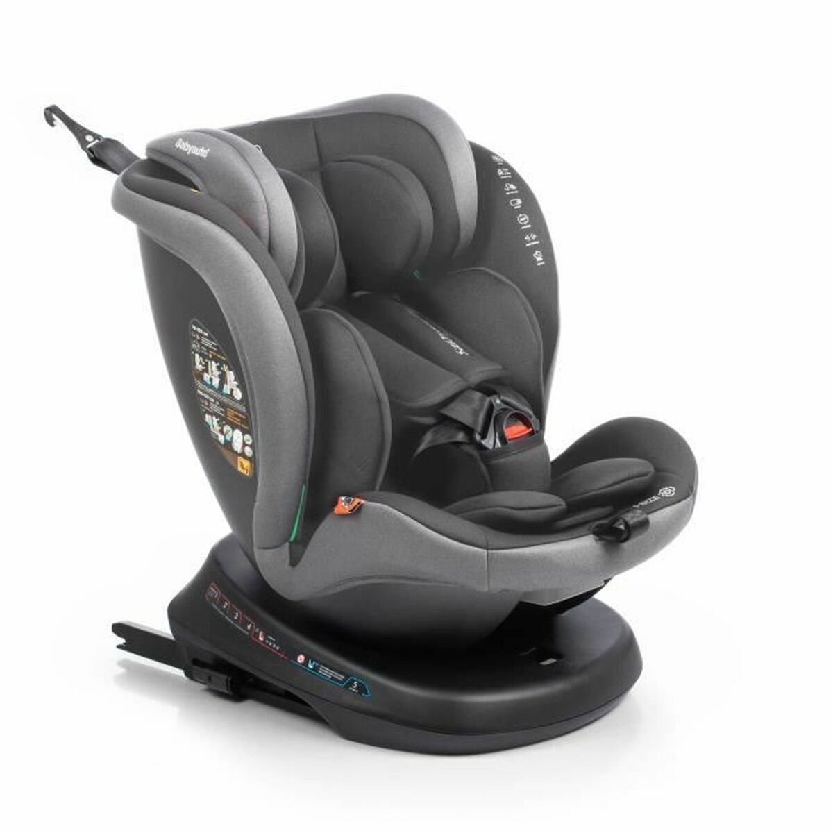 Siège de Voiture Babyauto RODIA Gris 0 (de 0 a 10 kilos) I (9 - 18 kg) II (15 - 25 kg) III (22 - 36 kg) Enfant ECE R129/04 - Babycute