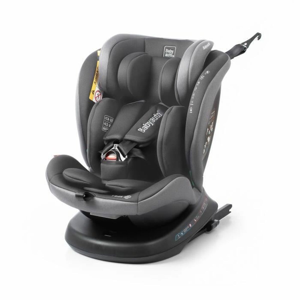 Siège de Voiture Babyauto RODIA Gris 0 (de 0 a 10 kilos) I (9 - 18 kg) II (15 - 25 kg) III (22 - 36 kg) Enfant ECE R129/04 - Babycute