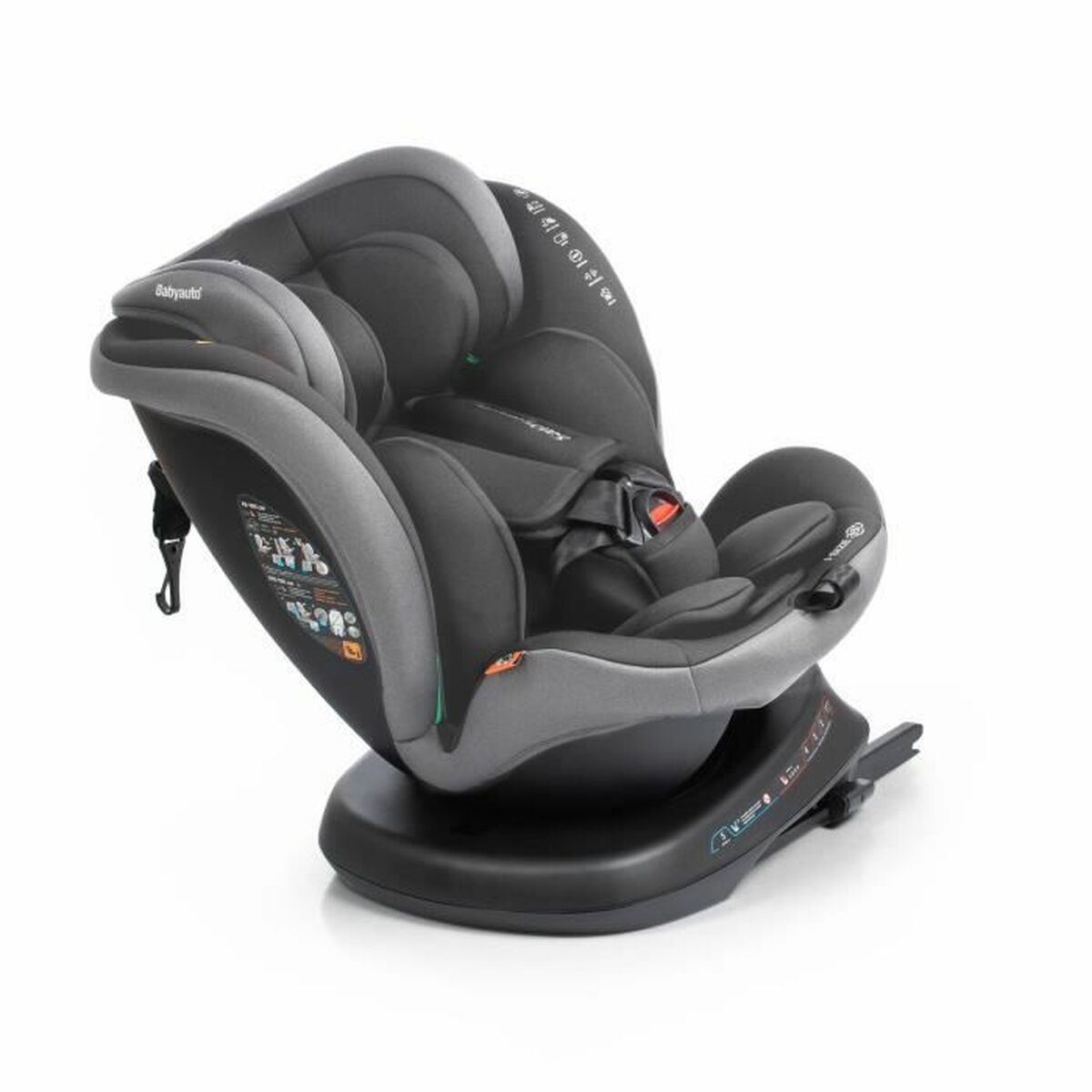 Siège de Voiture Babyauto RODIA Gris 0 (de 0 a 10 kilos) I (9 - 18 kg) II (15 - 25 kg) III (22 - 36 kg) Enfant ECE R129/04 - Babycute